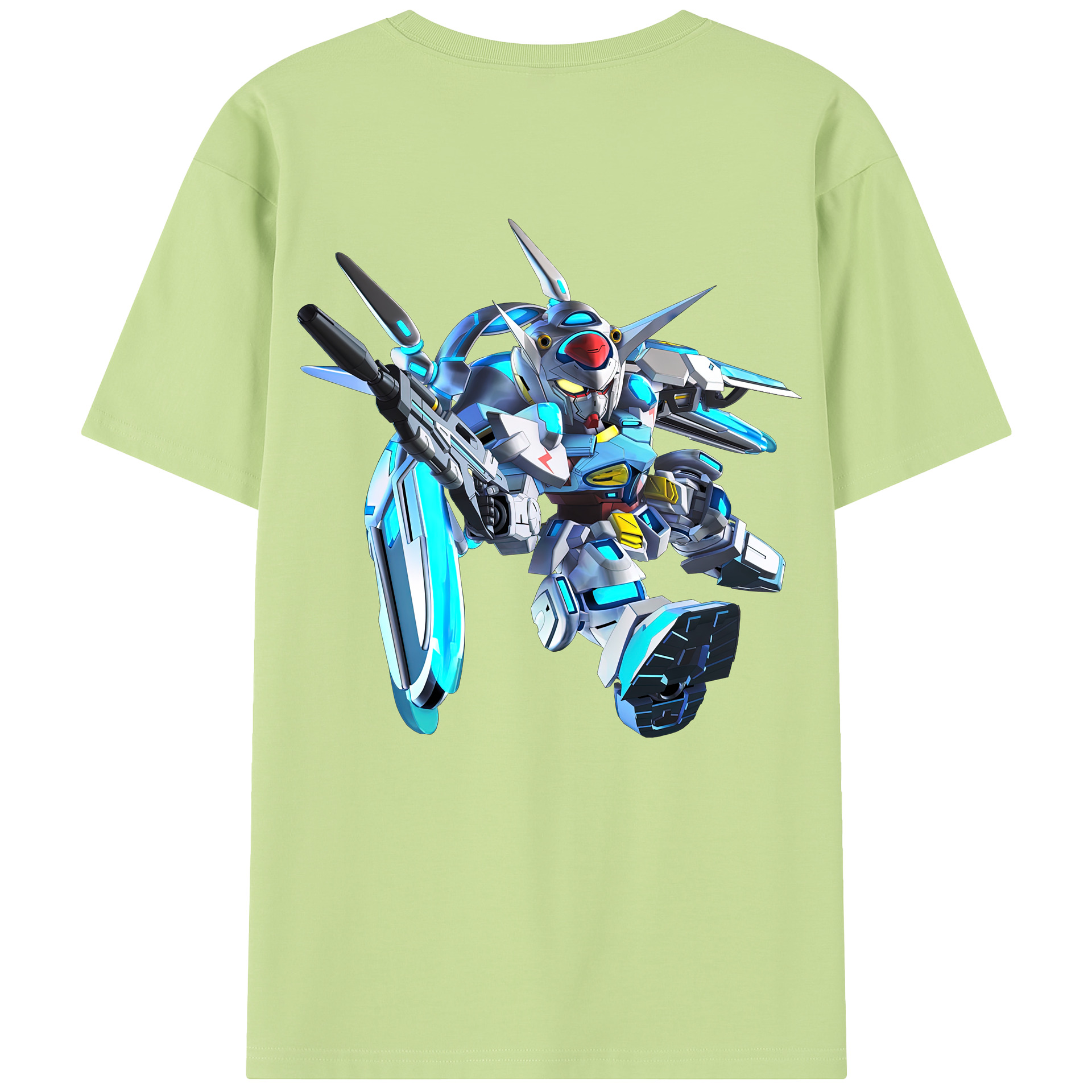 （画像用） 機動戦士ガンダム Mobile Suit Gundam 綿100％半袖Tシャツ（背面プリント）